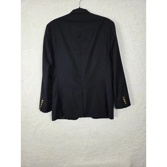 Lauren Ralph Lauren Sport Coat Blazer 38R Blue Wool Blend Gold Button Classic - Picture 6 of 8